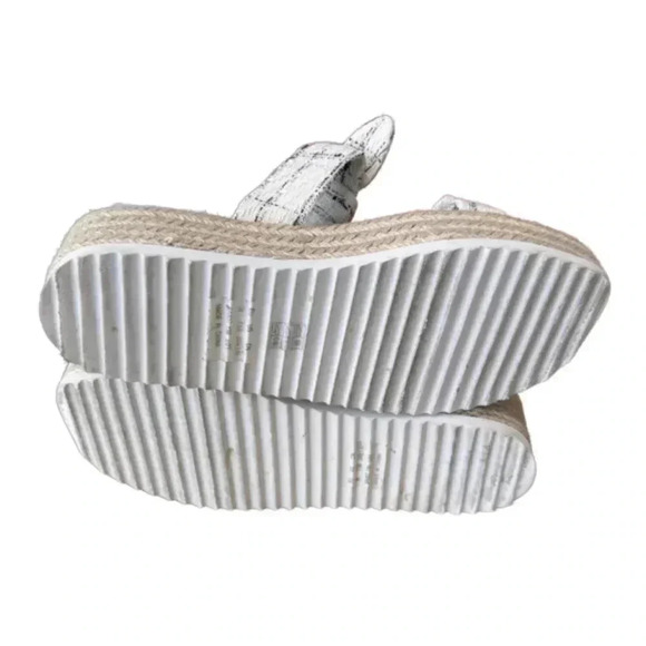 Stuart Weitzman Bandeau Espadrilles Flat Sandals Tweed Bows Womens Size 7.5 - Picture 5 of 12